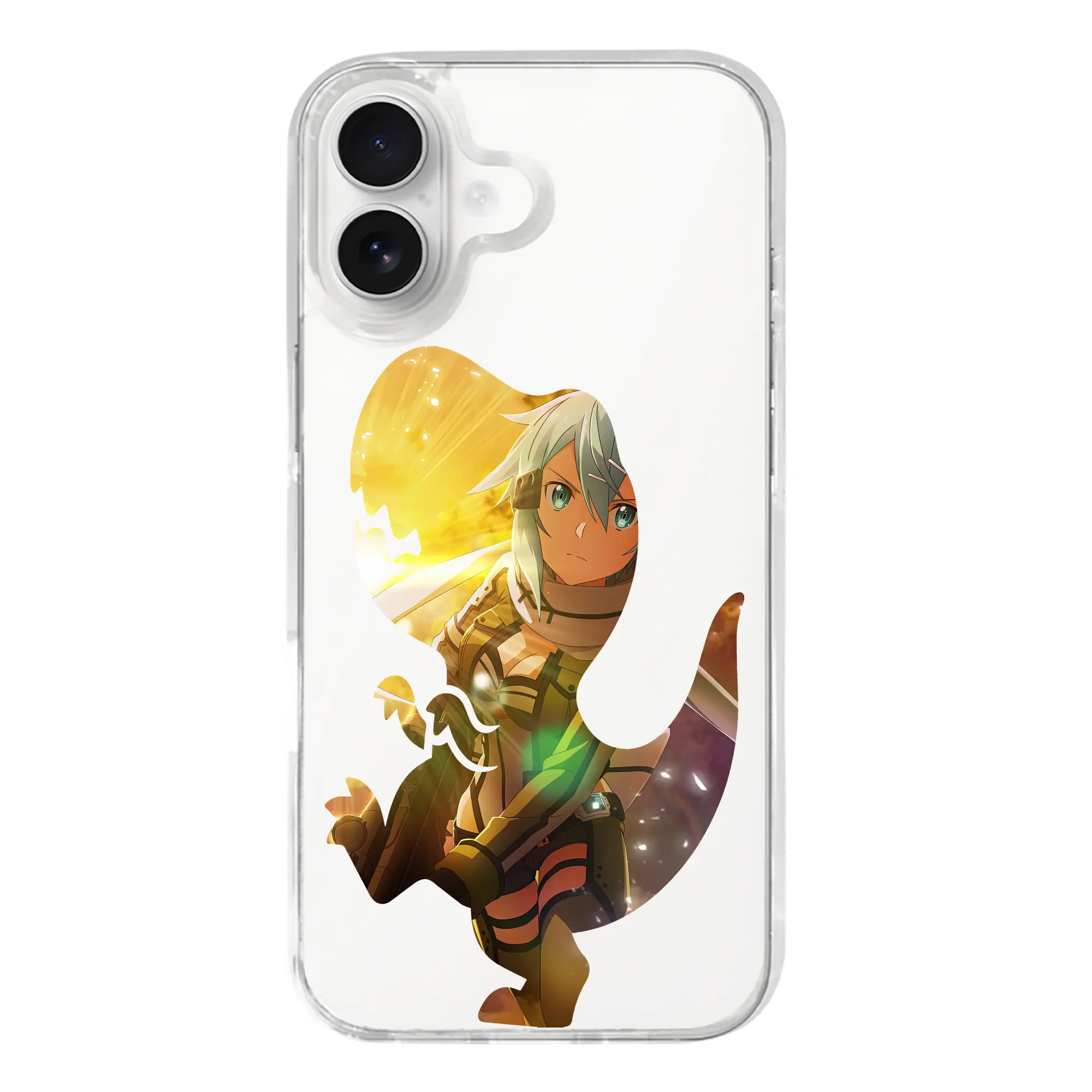 ソードアートオンライン グッズ シノン - iPhone 17シリーズ 透明スマホケース – 薄型・耐衝撃・精密フィット保護カバー